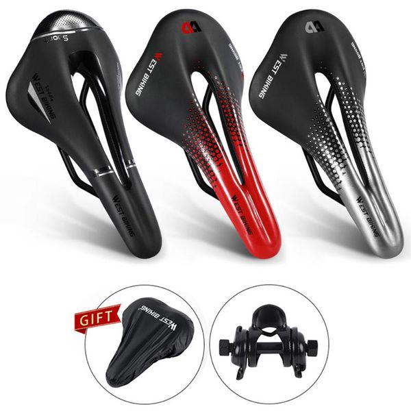 bike saddles mountain road bicycle hollow sets w/ rainproof cover saddle clips breathable mtb seat cushion cycling accessories
bike saddles mountain road bicycle hollow sets w/ rainproof cover saddle clips breathable mtb seat cushion cycling accessories