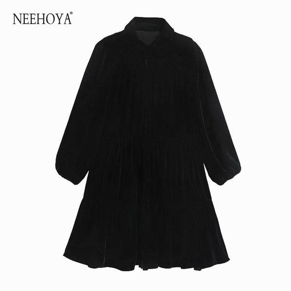 casual dresses neehoya women 2021 chic fashion with buttons ruffled velvet mini shirt dress vintage three quarter sleeve female mujer, Black;gray
casual dresses neehoya women 2021 chic fashion with buttons ruffled velvet mini shirt dress vintage three quarter sleeve female mujer, Black;gray