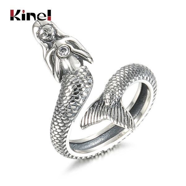kinel trendy 100% 925 sterling silver animal collection mermaid family finger rings for women jewelry gift 211217, Slivery;golden
kinel trendy 100% 925 sterling silver animal collection mermaid family finger rings for women jewelry gift 211217, Slivery;golden
