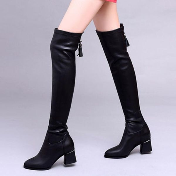 boots 2021 autumn/winter women high boots,over the knww slim botas,pointed toe,thick heel,back zip,female footware,black,drop
boots 2021 autumn/winter women high boots,over the knww slim botas,pointed toe,thick heel,back zip,female footware,black,drop