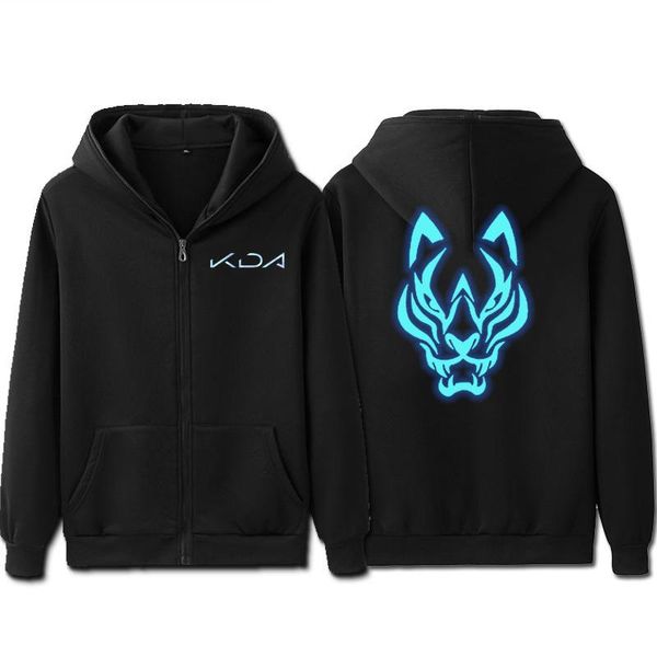 men's hoodies & sweatshirts kda baddest akali cosplay black hooded casual 2021 autumn long sleeve sweatshirt hoodis zipper luminous str 
men's hoodies & sweatshirts kda baddest akali cosplay black hooded casual 2021 autumn long sleeve sweatshirt hoodis zipper luminous str