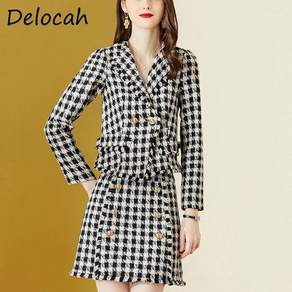 delocah women autumn fashion runway skirt set long sleeve double breasted jacket + high waist short skirts 2 two pieces suits women's t, Gray
delocah women autumn fashion runway skirt set long sleeve double breasted jacket + high waist short skirts 2 two pieces suits women's t, Gray