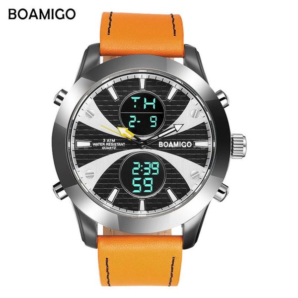 wristwatches boamigo brand watches for men sports orange led quartz waterproof precision chronograph relogio masculino, Slivery;brown
wristwatches boamigo brand watches for men sports orange led quartz waterproof precision chronograph relogio masculino, Slivery;brown