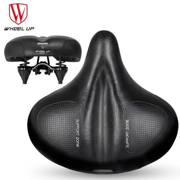 bike saddles wheel up big bubicycle seat high elasticity comfortable thick breathable scratch resistant non-slip spiral absorber pvc 
bike saddles wheel up big bubicycle seat high elasticity comfortable thick breathable scratch resistant non-slip spiral absorber pvc