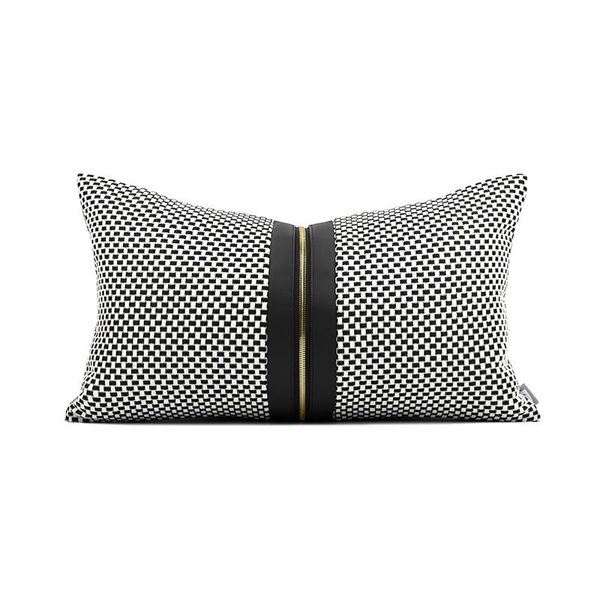 cushion/decorative pillow geometric plaid black white cushion cover set modern metal zipper waist pillowcase home decor 30x50cm
cushion/decorative pillow geometric plaid black white cushion cover set modern metal zipper waist pillowcase home decor 30x50cm