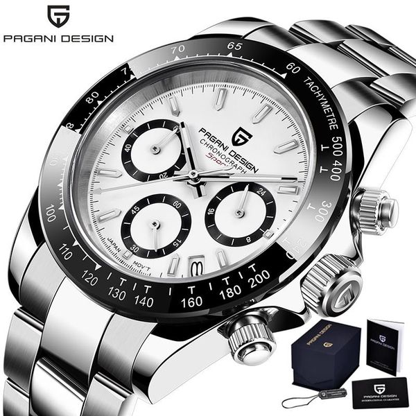 wristwatches pagani design fashion mens watches chronograph quartz watch men stainless steel sport male clock reloj, Slivery;brown
wristwatches pagani design fashion mens watches chronograph quartz watch men stainless steel sport male clock reloj, Slivery;brown