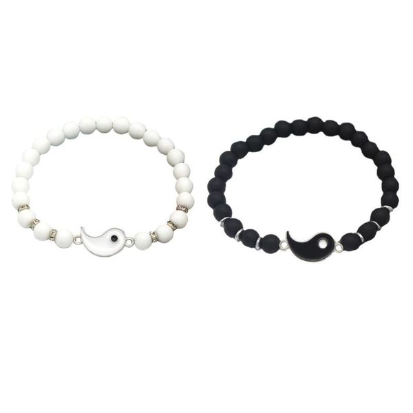 charm bracelets 2pcs natural stone friendship tai chi beaded bangle wrist chain decor, Golden;silver
charm bracelets 2pcs natural stone friendship tai chi beaded bangle wrist chain decor, Golden;silver