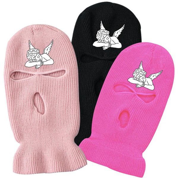 berets embroidered angel three holes knited hat winter skiing outdoor riding adventure warm party hip-hop dance gift dress up pullover, Blue;gray
berets embroidered angel three holes knited hat winter skiing outdoor riding adventure warm party hip-hop dance gift dress up pullover, Blue;gray