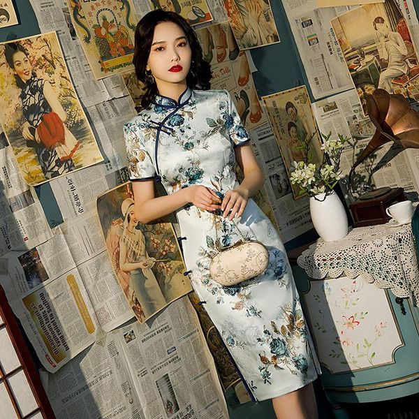 ethnic clothing fashion floral print mandarin collar cheongsam chinese classic women's qipao elegant short sleeve novelty dress s-4xl, Red
ethnic clothing fashion floral print mandarin collar cheongsam chinese classic women's qipao elegant short sleeve novelty dress s-4xl, Red