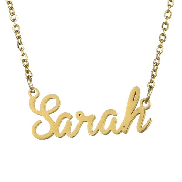 titanium steel letters name pendant kayla olivia diy chain necklace brief chains necklaces women fashion gothic jewelry, Silver
titanium steel letters name pendant kayla olivia diy chain necklace brief chains necklaces women fashion gothic jewelry, Silver