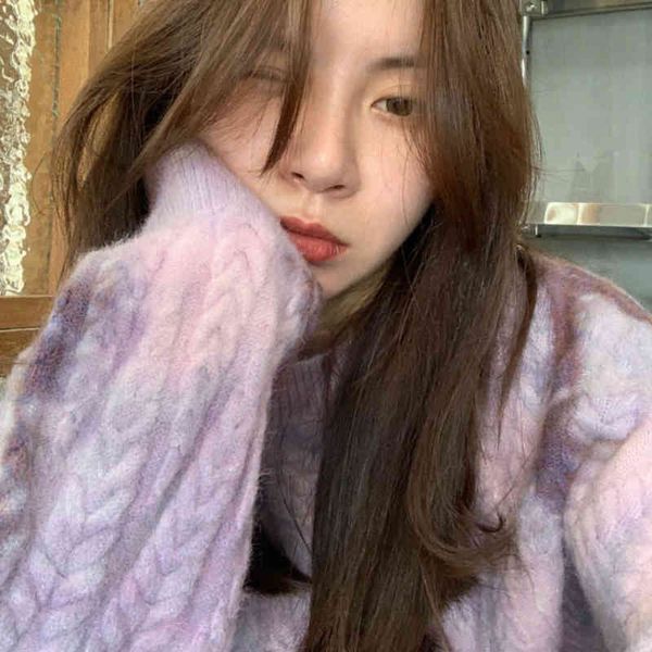 tie dye print colorful rainbow colors elegant all-match sweet chic design sweater for ladies new arrivals, White;black
tie dye print colorful rainbow colors elegant all-match sweet chic design sweater for ladies new arrivals, White;black