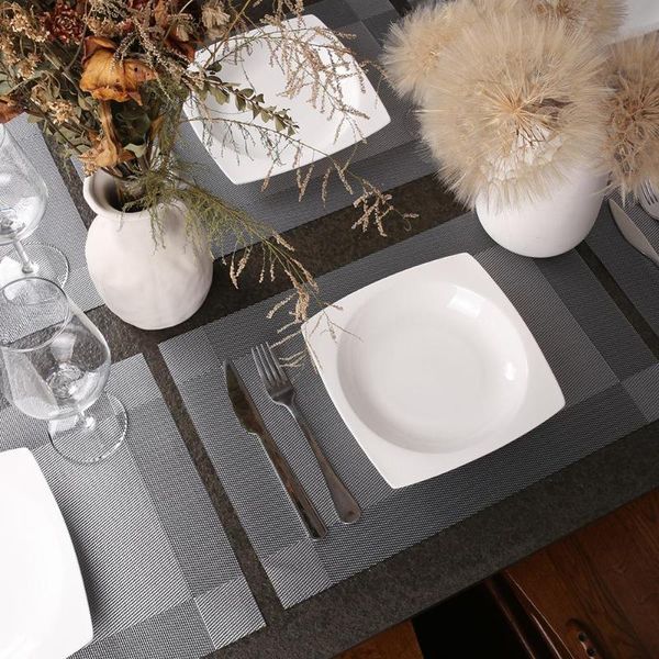 mats & pads 45x30cm pvc placemats set of 12 washable table heat resistant non-slip rectangle for dining room kitchen
mats & pads 45x30cm pvc placemats set of 12 washable table heat resistant non-slip rectangle for dining room kitchen