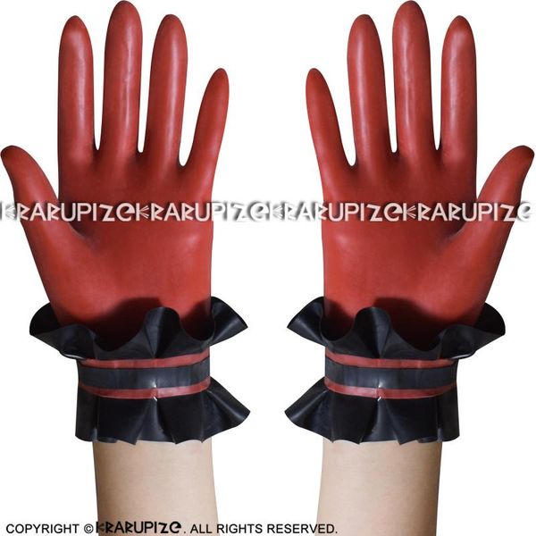 party masks red and black short latex gloves with ruffles on the rubber mittens st-0049
party masks red and black short latex gloves with ruffles on the rubber mittens st-0049