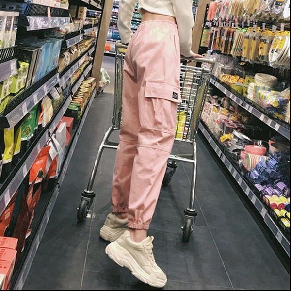 streetwear casual women capris harem pants high waist harajuku punk black pink trousers female loose joggers womens cargo, Black;white
streetwear casual women capris harem pants high waist harajuku punk black pink trousers female loose joggers womens cargo, Black;white