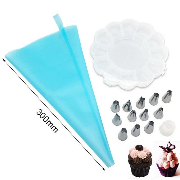 baking & pastry tools 12pcs icing piping tips set 1 pcs silicone bag coupler adapter nozzles cupcake cake decorating dessert
baking & pastry tools 12pcs icing piping tips set 1 pcs silicone bag coupler adapter nozzles cupcake cake decorating dessert
