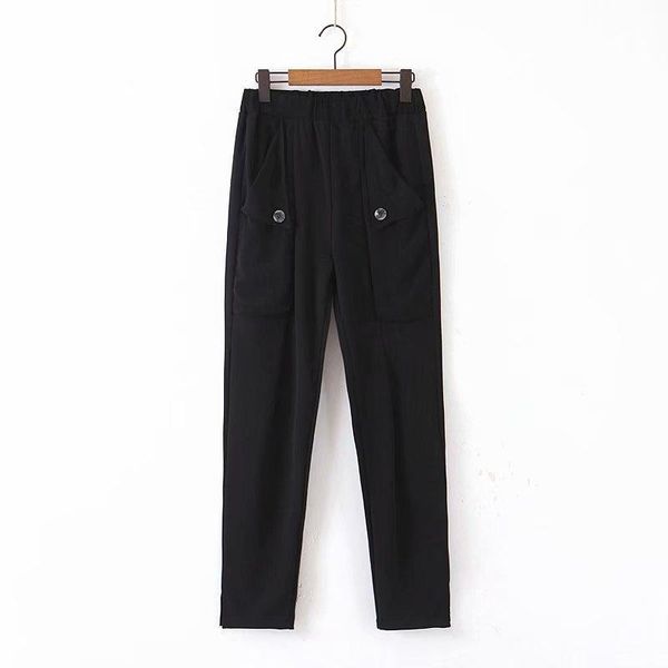 women's pants & capris in week of eight - 45-9148 european and american fashion casual pocket, Black;white
women's pants & capris in week of eight - 45-9148 european and american fashion casual pocket, Black;white