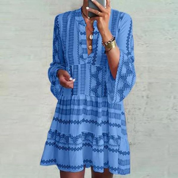 casual dresses women's v-neck striped long sleeve midi dress ladies holiday swing ruffle sundress print daily wear summer female, Black;gray
casual dresses women's v-neck striped long sleeve midi dress ladies holiday swing ruffle sundress print daily wear summer female, Black;gray