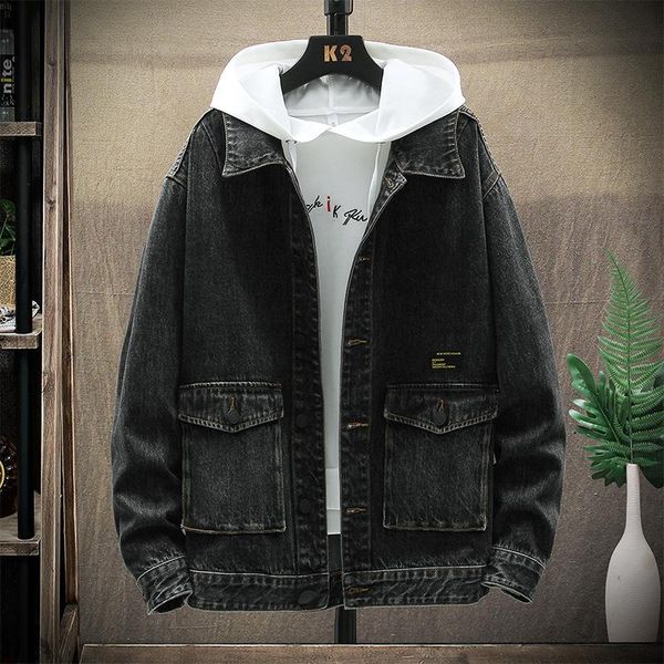 men's jackets 2021 autumn winter xxxl casual blue black denim jacket classic fashion loose retro clothes,y5561, Black;brown
men's jackets 2021 autumn winter xxxl casual blue black denim jacket classic fashion loose retro clothes,y5561, Black;brown