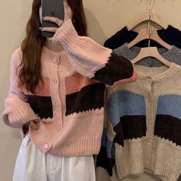 women's knits & tees sweater coat women spring autumn 2021 knitted cardigan knit jackets small long-sleeved sweet single-breasted shirt, White
women's knits & tees sweater coat women spring autumn 2021 knitted cardigan knit jackets small long-sleeved sweet single-breasted shirt, White
