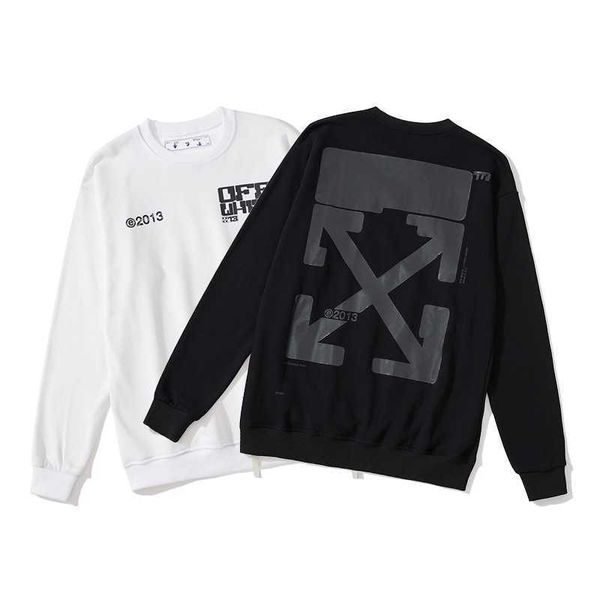 2021 spring autumn new letter arrow print casual round neck long sleeve sweater for men and women, White
2021 spring autumn new letter arrow print casual round neck long sleeve sweater for men and women, White