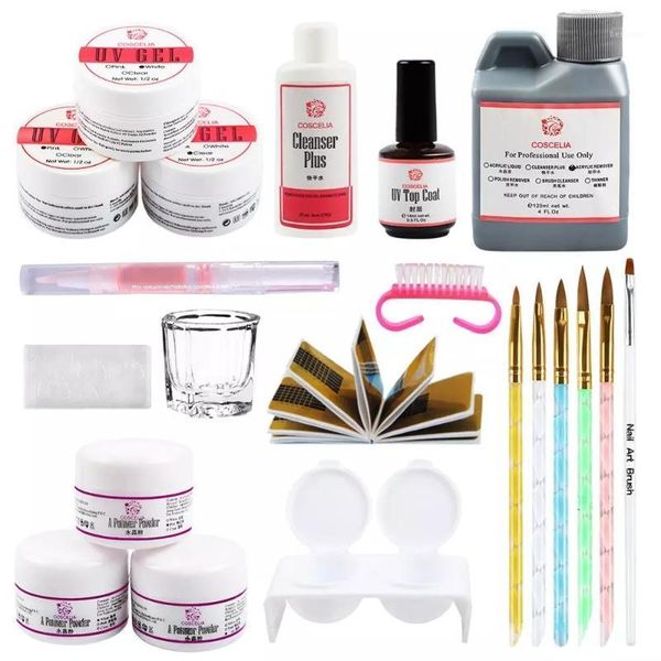 coscelia uv gel acrylic powder sets 120ml brushes nail art tips base kit form coat for manicure tools set1
coscelia uv gel acrylic powder sets 120ml brushes nail art tips base kit form coat for manicure tools set1