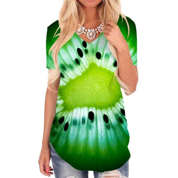 women's t-shirt giyu brand kiwi t shirt women fruit v-neck tshirt dizziness funny shirts green print womens clothing fashion cool style, White
women's t-shirt giyu brand kiwi t shirt women fruit v-neck tshirt dizziness funny shirts green print womens clothing fashion cool style, White