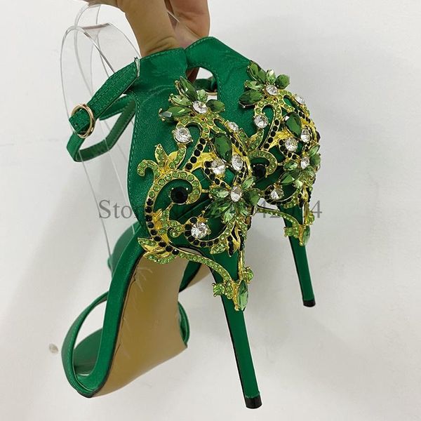 dress shoes high heel sandals women summer green strappy heels ladies evening party luxury crystal, Black
dress shoes high heel sandals women summer green strappy heels ladies evening party luxury crystal, Black