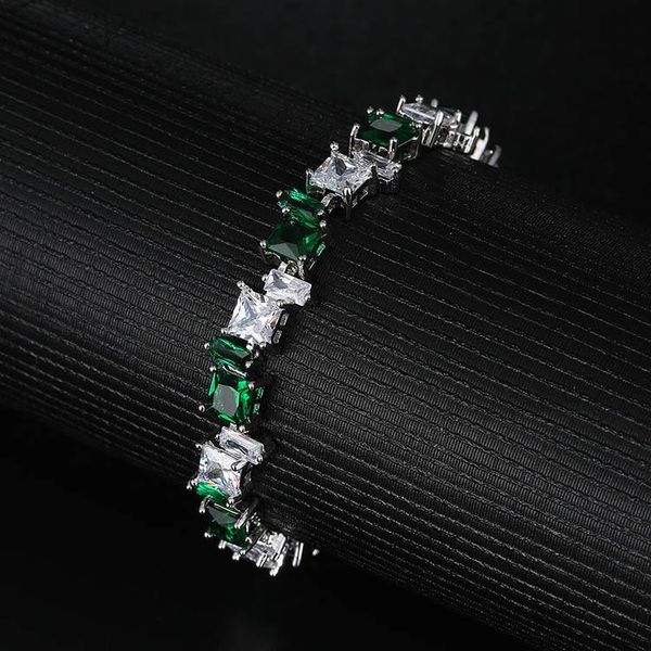 link, chain stunning cubic zirconia bridal wedding jewelry silver color blue crystal cz bracelet for bridesmaid, Black
link, chain stunning cubic zirconia bridal wedding jewelry silver color blue crystal cz bracelet for bridesmaid, Black