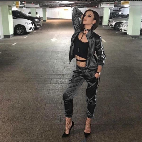 women's two piece pants fitness set autumn winter fashion casual solid color long sleeve jacket plus sets street influx, White
women's two piece pants fitness set autumn winter fashion casual solid color long sleeve jacket plus sets street influx, White