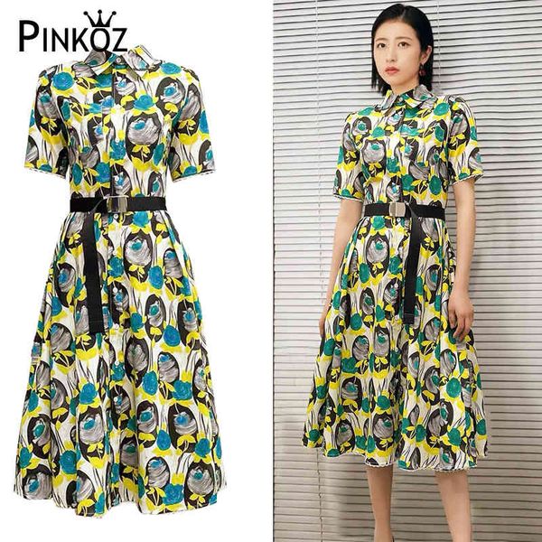 celebrity designer style midi dress turn down collar short sleeve single breasted tropical fruit floral printed with belt 210421, Black;gray
celebrity designer style midi dress turn down collar short sleeve single breasted tropical fruit floral printed with belt 210421, Black;gray