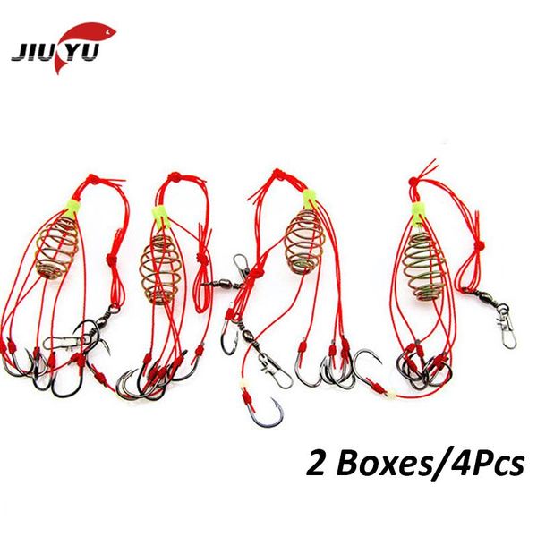 jiuyu 4pcs fishing explosion hooks lantern bait case barbed winter carp lure feeder fishhooks gears
jiuyu 4pcs fishing explosion hooks lantern bait case barbed winter carp lure feeder fishhooks gears