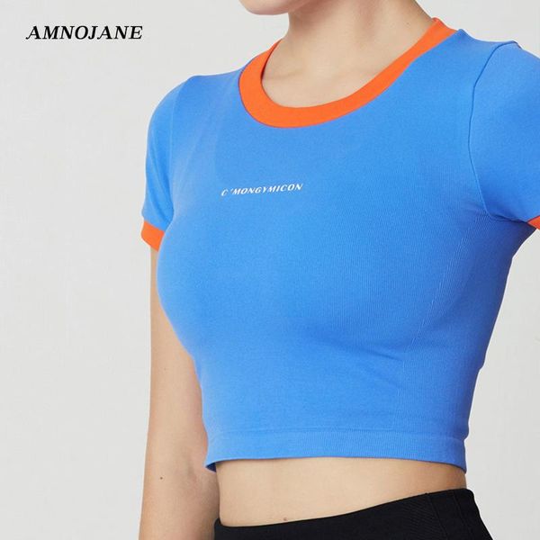 yoga outfit shirts short sleeve women fitness crop workout gym clothes solid color seamless casual sportswear running t-shirts
yoga outfit shirts short sleeve women fitness crop workout gym clothes solid color seamless casual sportswear running t-shirts