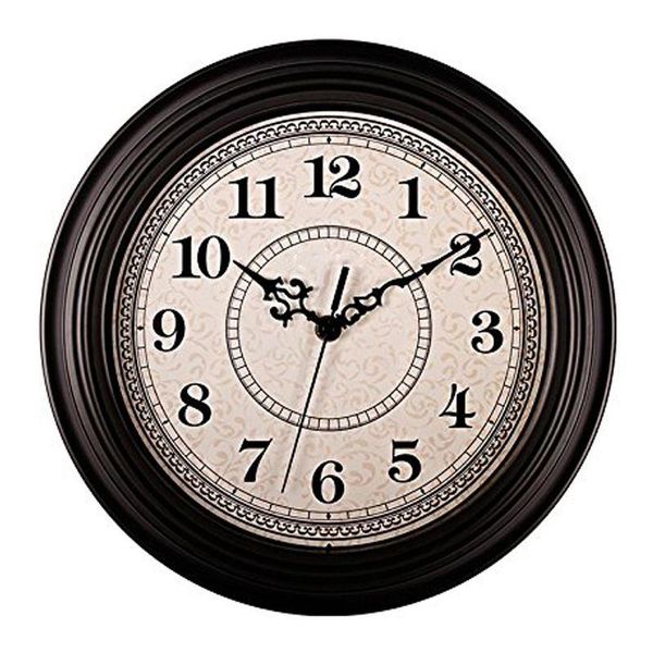 silent non-ticking round contemprary antique wall clocks (12 inches) decorative vintage style,black
silent non-ticking round contemprary antique wall clocks (12 inches) decorative vintage style,black