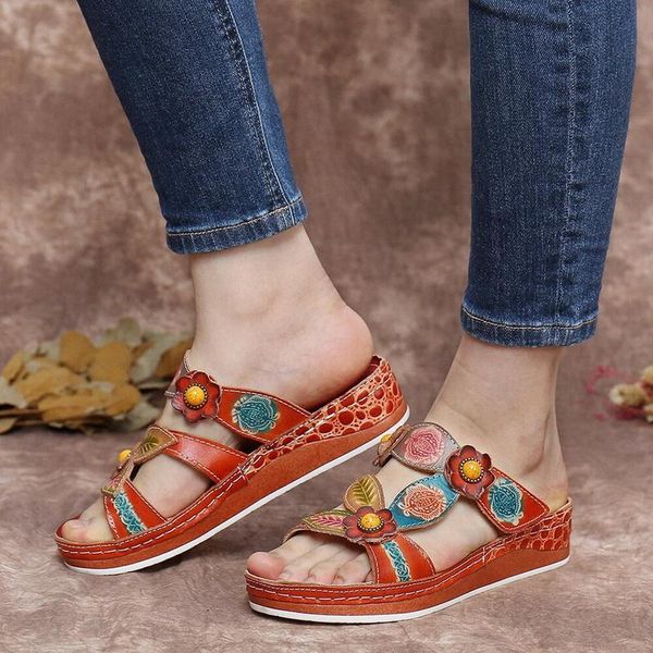 slippers 2021 women summer handmade floral shoes platform retro sandals round toe soft leather bohemian, Black
slippers 2021 women summer handmade floral shoes platform retro sandals round toe soft leather bohemian, Black