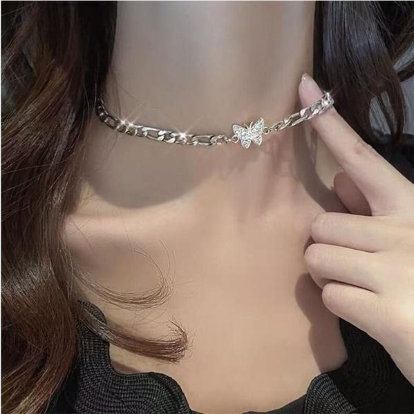 chains women titanium steel reflect butterfly chain necklace cute pendant hand charm wear jewelry, Silver
chains women titanium steel reflect butterfly chain necklace cute pendant hand charm wear jewelry, Silver