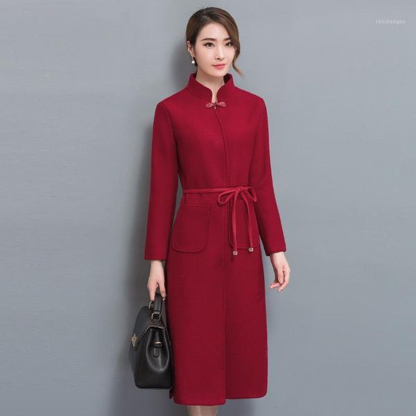 women's wool & blends fashion women long winter blend coat slim solid and jacket single breasted elegant outerwear, Black
women's wool & blends fashion women long winter blend coat slim solid and jacket single breasted elegant outerwear, Black