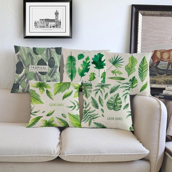 cushion/decorative pillow tropical plants green leaves pattern linen throw case idyllic small fresh style home decoration cushion cover 45x4
cushion/decorative pillow tropical plants green leaves pattern linen throw case idyllic small fresh style home decoration cushion cover 45x4