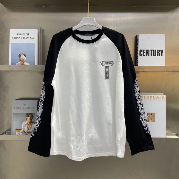 t shirt ch crosin double arms sanskrit black and white splicing long sleeve raglan in autumn 2021
t shirt ch crosin double arms sanskrit black and white splicing long sleeve raglan in autumn 2021
