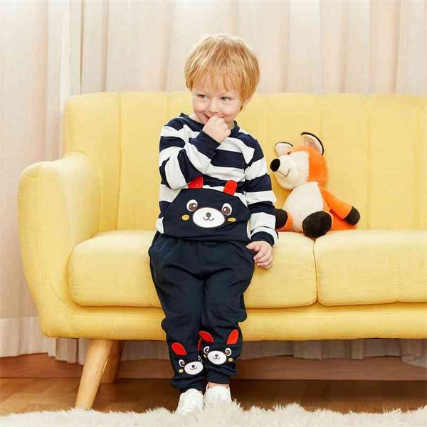 spring and autumn baby / toddler lovely bear striped sweatshirt pants set for kids boy sets clothes 210528, White
spring and autumn baby / toddler lovely bear striped sweatshirt pants set for kids boy sets clothes 210528, White