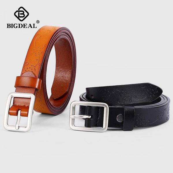 belts genuine leather for women cowskin women's belt vintage pin buckle strap dress jeans accessories, Black;brown
belts genuine leather for women cowskin women's belt vintage pin buckle strap dress jeans accessories, Black;brown