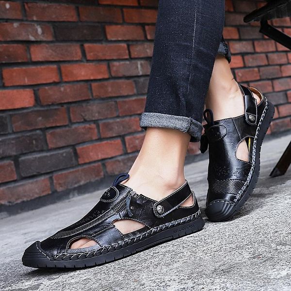 slippers sandalen heren sandalias deportivas playa hombre summer sandals men leather big size beach for man outdoor fashion, Black
slippers sandalen heren sandalias deportivas playa hombre summer sandals men leather big size beach for man outdoor fashion, Black