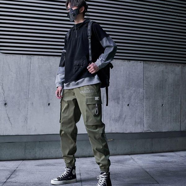 men's pants autumn fashion cotton harem solid color drawstring elastic waist streetwear loose casual cargo trousers overalls, Black
men's pants autumn fashion cotton harem solid color drawstring elastic waist streetwear loose casual cargo trousers overalls, Black