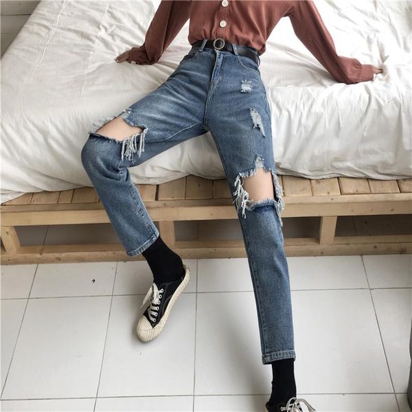 women's jeans denim women holes zipper pockets straight retro casual womens slim high waist all-match vintage chic style daily, Blue
women's jeans denim women holes zipper pockets straight retro casual womens slim high waist all-match vintage chic style daily, Blue