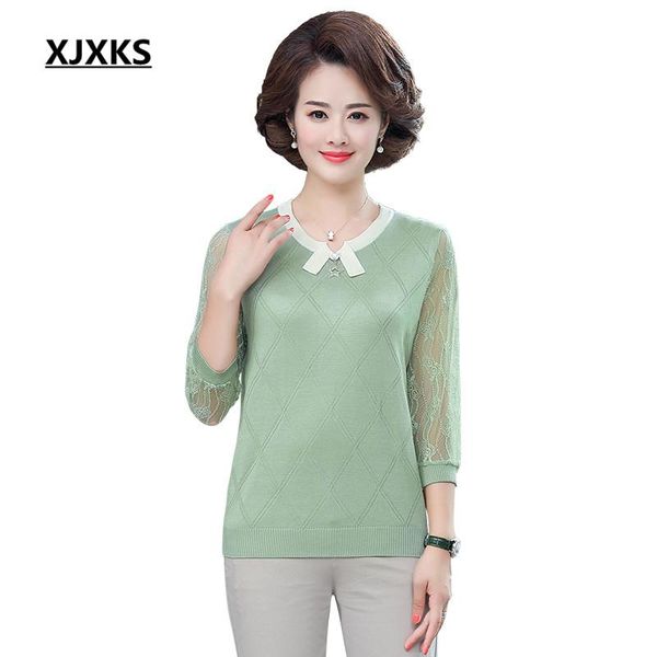 women's sweaters xjxks loose plus size stitching lace sleeve women autumn sweater 2021 comfortable wool knitted thin pullover, White;black
women's sweaters xjxks loose plus size stitching lace sleeve women autumn sweater 2021 comfortable wool knitted thin pullover, White;black