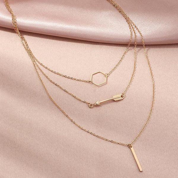 chains trendy charm heart pendant necklaces for women choker jewelry simple multi-layer arrow, Silver
chains trendy charm heart pendant necklaces for women choker jewelry simple multi-layer arrow, Silver