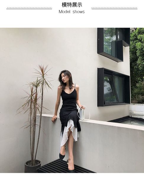 a line new vintage bandage black and white mid calf fashion holiday summer women dresses ruffles party dress spaghetti strap, Black;gray
a line new vintage bandage black and white mid calf fashion holiday summer women dresses ruffles party dress spaghetti strap, Black;gray