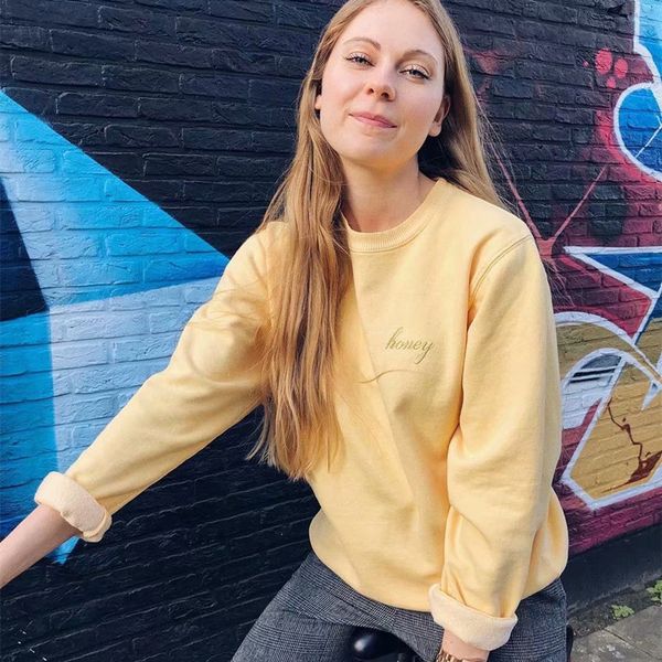 women's hoodies & sweatshirts sweet girls honey embroidery yellow pullovers 2021 vintage ladies loose chic joggers women cotton cu, Black
women's hoodies & sweatshirts sweet girls honey embroidery yellow pullovers 2021 vintage ladies loose chic joggers women cotton cu, Black