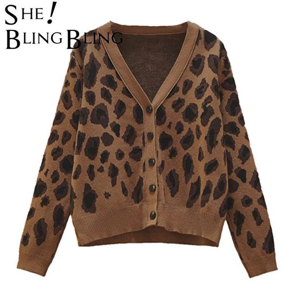 sweater autumn leopard cardigan women casual loose female knitted open stitch jumpers street outwear 210523, White
sweater autumn leopard cardigan women casual loose female knitted open stitch jumpers street outwear 210523, White
