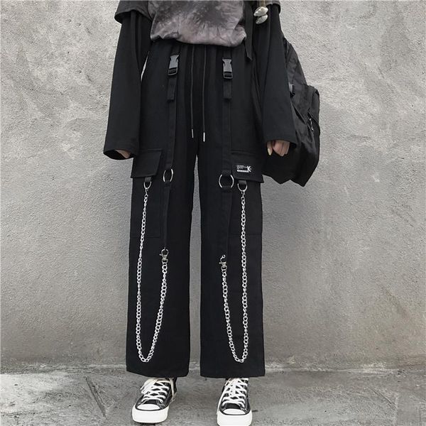 women's pants & capris casual cargo women hip hop wide leg joggers pocket male trousers sweatpants loose streetwear ribbons, Black;white
women's pants & capris casual cargo women hip hop wide leg joggers pocket male trousers sweatpants loose streetwear ribbons, Black;white