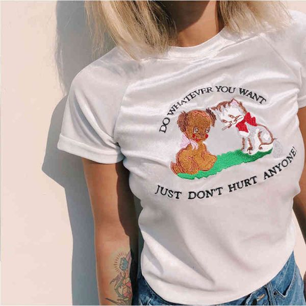 women's t-shirt 2021 women print letter lovely dog and cat embroidered velvet tee white short sleeve t-shirts round neck t-shirt e
women's t-shirt 2021 women print letter lovely dog and cat embroidered velvet tee white short sleeve t-shirts round neck t-shirt e